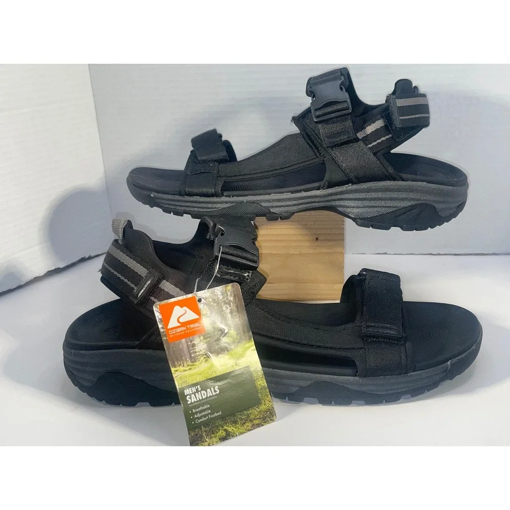 Ozark Trail Mens Size 11 Adjustable Sport Sandals Breathable Comfort NEW NWT